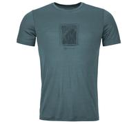 Camiseta de hombre Ortovox 120 Cool Tec Mtn Cut Ts M Talla: XL / Color: azul/gris