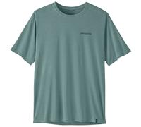 Camiseta de hombre Patagonia Men's Capilene Cool Daily Shirt - Boardshort Logo Talla: XL / Color: azul/verde