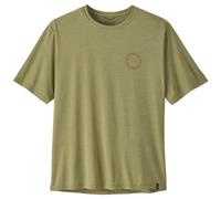 Camiseta de hombre Patagonia Men's Capilene Cool Daily Shirt - Spoke Stencil Talla: L / Color: verde