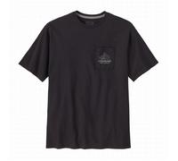 Camiseta de hombre Patagonia M's Chouinard Crest Pocket Responsibili-Tee Talla: XL / Color: negro