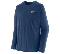 Camiseta de hombre Patagonia M's L/S Cap Cool Merino Blend Graphic Shirt Talla: M / Color: azul