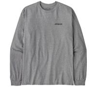 Camiseta de manga larga Patagonia L/s P-6 Logo Responsibili-tee (Gravel Heather) hombre