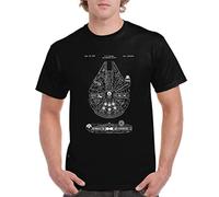 Camiseta de Hombre Pelicula Espacio 80 Lucas Star Dark Wars Vader Galaxia Guerra 386 M