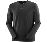 Camiseta de hombre Salomon Trackline LS Tee Talla: L / Color: negro