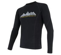 Camiseta de hombre Sensor Merino DF Adventure Talla: M / Color: negro