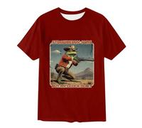 Camiseta de hombre Strawberry Jam Glock impresa Novelty Photo Manga Corta Top Textual, rojo, XXL