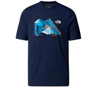Camiseta de hombre The North Face M Backpacking Ss Tee-Graphic Talla: L / Color: azul oscuro