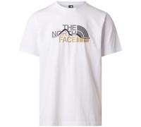 Camiseta de hombre The North Face M Mountain Line Regular Short Sleeve Tee-Graphic Talla: XL / Color: blanco