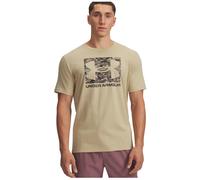Camiseta de hombre Under Armour ABC Camo Boxed Logo SS Talla: XL / Color: marrón claro