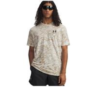 Under Armour Camiseta ABC Camo Manga Corta – Secado rápido y cómoda – Piedra/Negro L