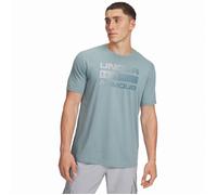 Under Armour – Camiseta manga corta Charged Cotton® para hombre, secado rápido, logo, azul XL