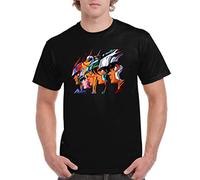 Camiseta de Hombre Zodiaco Sain Caballeros Manga Anime Dragon Pegaso Leo 001 L