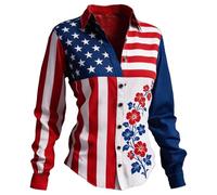 Camiseta de Humor Amor para Mujer, diseño de bandera nacional patriótica americana, 250 Cumpleaños Top Negro Algodón, rojo, M