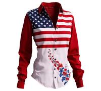 Camiseta de Humor Amor para Mujer, diseño de bandera nacional patriótica americana, 250 Cumpleaños Top Negro Algodón, blanco, XXX-Large