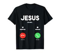 Camiseta de iglesia Jesus Is Calling Christian Camiseta