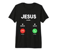 Camiseta de Iglesia Jesus Is Calling Christian Camiseta Premium