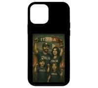 Camiseta de Italia para hombre y mujer, diseño de bandera italiana Carcasa para iPhone 12 mini