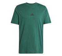adidas Hombre Essential Three Stripes Single Jersey tee, Collegiate Green/Black, M