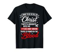Camiseta de Jesús con Texto en inglés There Is Power In The Blood Camiseta