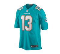 Camiseta de juego de la NFL de Fanatics Miami Dolphins Dan Marino 13 Azul verdoso, turquesa, M