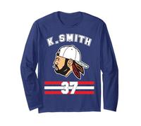 Camiseta de Kevin Smith VASHL Street Hockey League, Equipo 37 Hawks Manga Larga