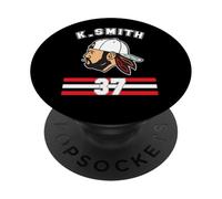 Camiseta de Kevin Smith VASHL Street Hockey League Team Hawks 37 PopSockets PopGrip Adhesivo