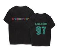 Camiseta de KPOP BTS Bangtan Boys en Bloom Camiseta Rap Monster Suga Rap Monster T - 01FQ0270B-Black-JUNG KOOK-97M, M, JUNG KOOK 97 Black