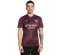 Camiseta De La 3ª Equipación 2024/25 del Manchester City - Réplica - Hombre - Borgoña - Talla: L