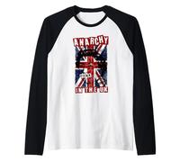 Camiseta de la Bandera británica de Anarchy In The UK Camiseta Manga Raglan