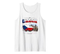 Camiseta de la Bandera Checa, Camiseta Checa, Camisa Checa para Mujeres y Hombres Camiseta sin Mangas