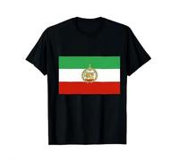 Camiseta de la bandera de Irán con León y Corona, camiseta de la bandera de Irán y la bandera de Irán con corona de León del Sol, s, talla única