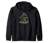 Camiseta de la Biblia Seek Ye First Kingdom God Matthew Sudadera con Capucha