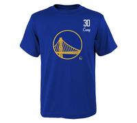 Camiseta de la NBA Golden State Warriors Stephen Curry Distressed Player, azul, XL