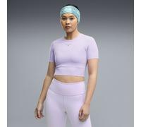 Camiseta de largo recortado PUMA x HYROX PWRMODE para mujer, Ropa, Morado, M