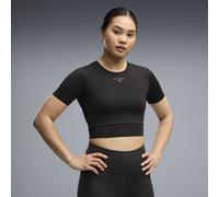 Camiseta de largo recortado PUMA x HYROX PWRMODE para mujer, Ropa, Negro, M