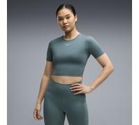 Camiseta de largo recortado PUMA x HYROX PWRMODE para mujer, Ropa, Verde, M