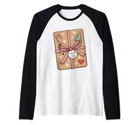 Camiseta de Lectura de Navidad con Cita a ciegas con un Libro para Amantes Camiseta Manga Raglan