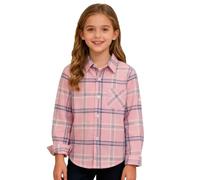 Camiseta de león para niño con cuello a cuadros, de un solo pecho, adecuada para niñas y niñas, también para mayores, ideal como ropa de Navidad y ocio. Niño Da ist einfach Der T Shirt, Rosa., 9-10