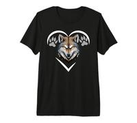 Camiseta de Lobo para Hombres y niños, Lobo Aullando Lobos, corazón de Lobo Camiseta Premium