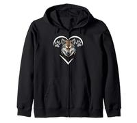 Camiseta de Lobo para Hombres y niños, Lobo Aullando Lobos, corazón de Lobo Sudadera con Capucha