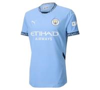 Camiseta de Local del Manchester City Temporada 2024/25 - Auténtica con Caja de Regalo - Hombre - Team Light Blue - Talla: M