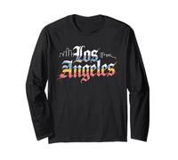 Camiseta De Los Ángeles Mujeres Mujeres California Retro Manga Larga