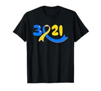 Camiseta de los calcetines del Día Mundial del Síndrome de Down 21 de marzo de 321 Camiseta