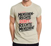 Camiseta de los derechos humanos en lugar de los derechos contra los hombres, naturaleza, S