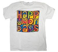 Camiseta de los Happy Mondays con logotipo 100% Madchester Indie Black Grape Vintage para hombre, blanco, L