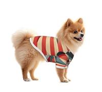 Camiseta de malla para perros pequeños, ropa transpirable para gatos, bandera de Estados Unidos