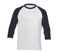 Camiseta de manga 3/4 para hombre, camiseta de béisbol raglán, camiseta informal, camiseta deportiva clásica, contraste de manga larga, camiseta básica informal, corte regular, sudadera transpirable