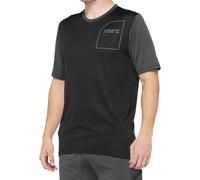 100% MTB Wear Ridecamp Short Sleeve Jersey L Camiseta, Unisex Adulto, Black/Charcoal (Multicolor)