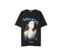 Camiseta de Manga Corta About The Private Life of Ariana, Talla Completa, Color Negro, Talla L