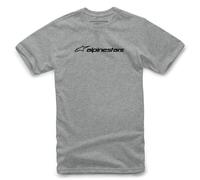 Camiseta De Manga Corta Alpinestars Astars Casual Linear - Gris Jaspeado Negro